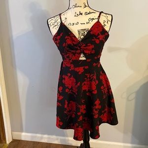 SHEIN Cross Tie Back Dress